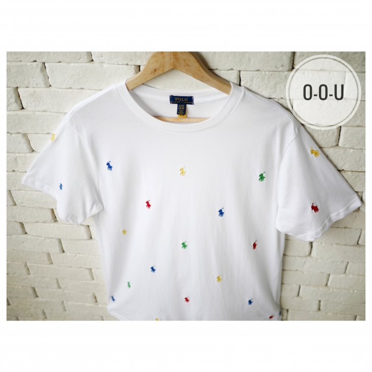 POLO RALPH LAUREN BOYS ALL-OVER POLO PONY T-SHIRT
