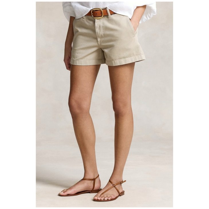 POLO RALPH LAUREN WOMEN CHINO TWILL SHORT
