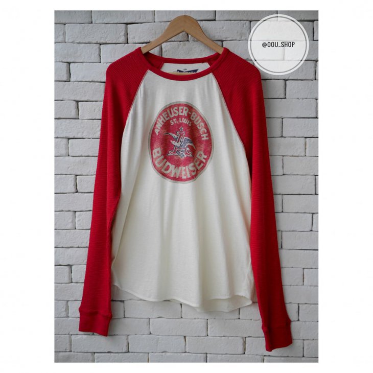 LUCKY BRAND BUDWEISER LONG SLEEVE TEE