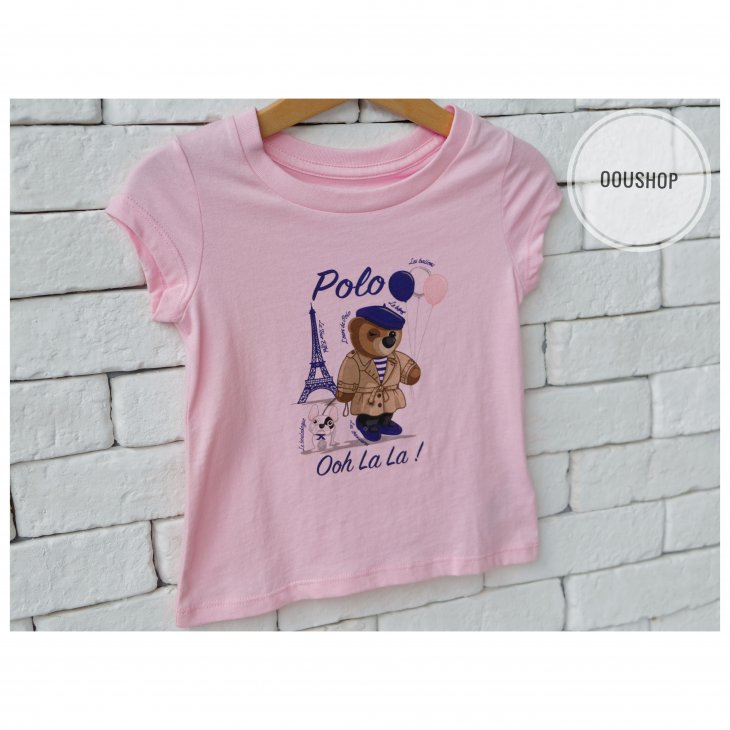 POLO RALPH LAUREN POLO BEAR KIDS COTTON T-SHIRT
