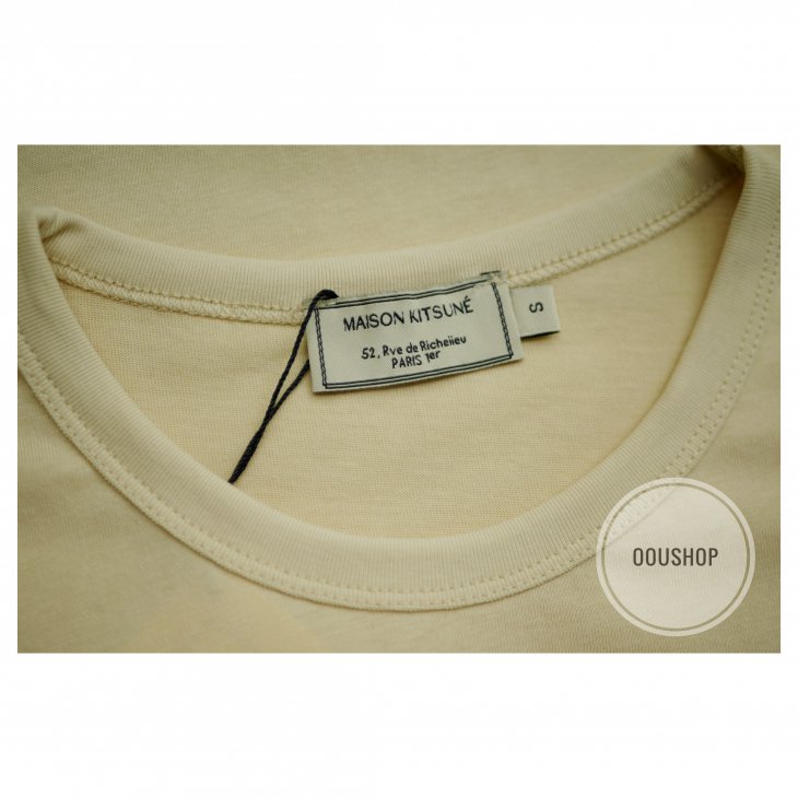 MAISON KITSUNE TEE-SHIRT DOUBLE FOX HEAD PATCH