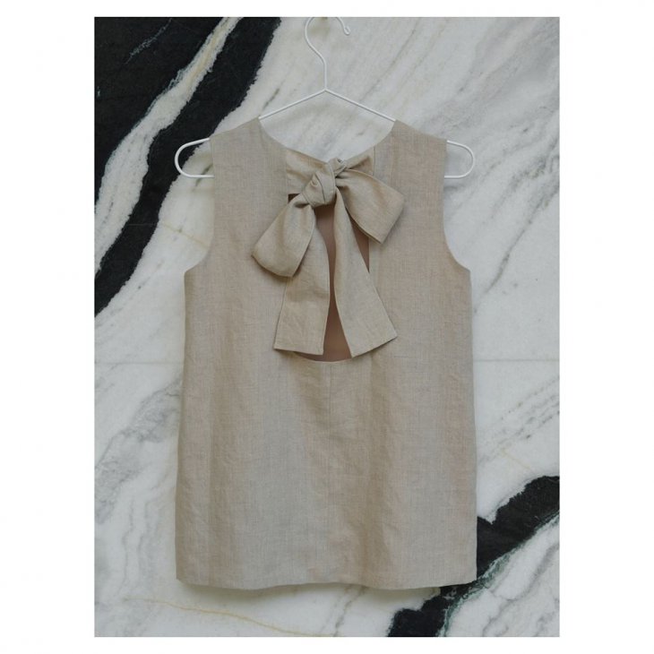 Sleeveless Tie Bow
