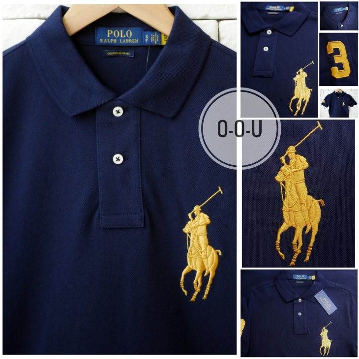 POLO RALPH LAUREN CUSTOM SLIM FIT BIG PONY POLO SHIRT