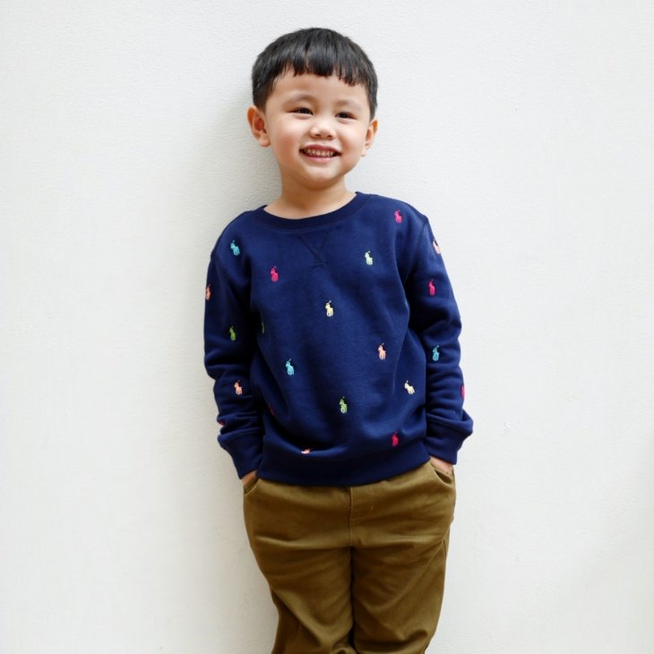 POLO RALPH LAUREN KIDS POLO PONY FLEECE SWEATSHIRT