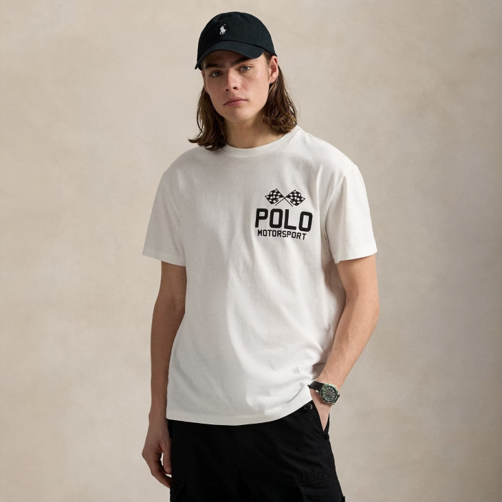 POLO RALPH LAUREN CLASSIC FIT SLUB JERSEY GRAPHIC T-SHIRT