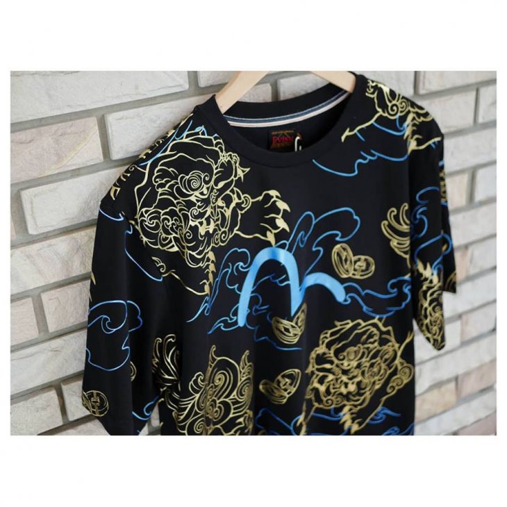 EVISU KIRIN FOIL-PRINTED T-SHIRT
