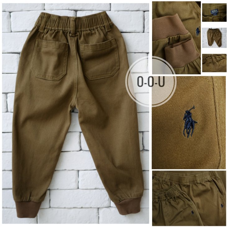 POLO RALPH LAUREN KIDS COTTON JOGGER PANTS