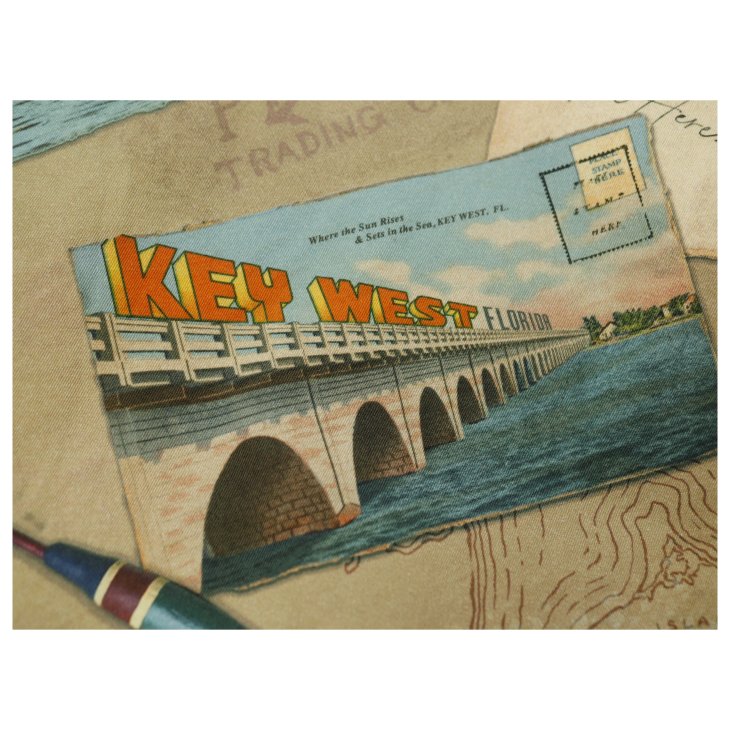 POLO RALPH LAUREN CLASSIC FIT POSTCARD PRINT CHINO SHIRT