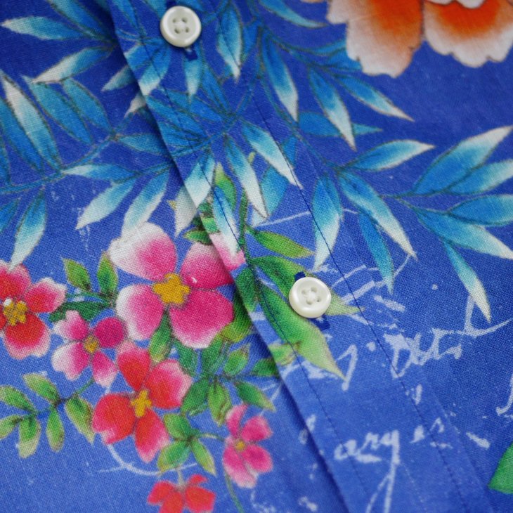 POLO RALPH LAUREN CUSTOM FIT FLORAL PRINT LINEN SHIRT