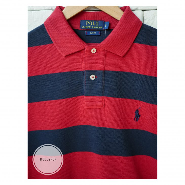POLO RALPH LAUREN SLIM FIT STRIPED PERFORMANCE POLO