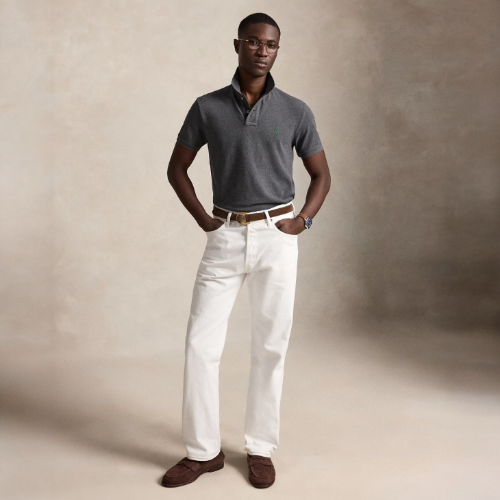 POLO RALPH LAUREN THE EARTH CUSTOM SLIM FIT POLO SHIRT