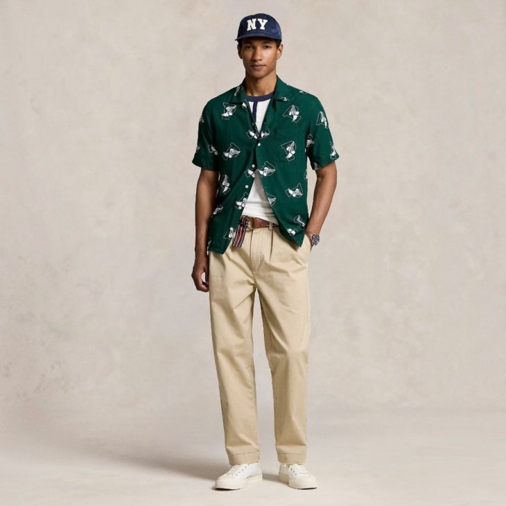 POLO RALPH LAUREN CLASSIC FIT P-WING CAMP SHIRT