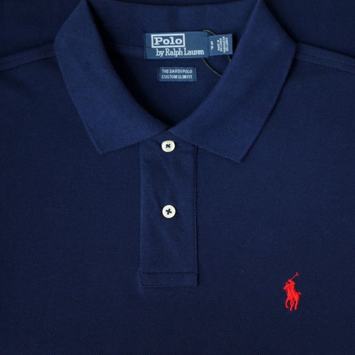 POLO RALPH LAUREN THE EARTH CUSTOM SLIM FIT POLO SHIRT