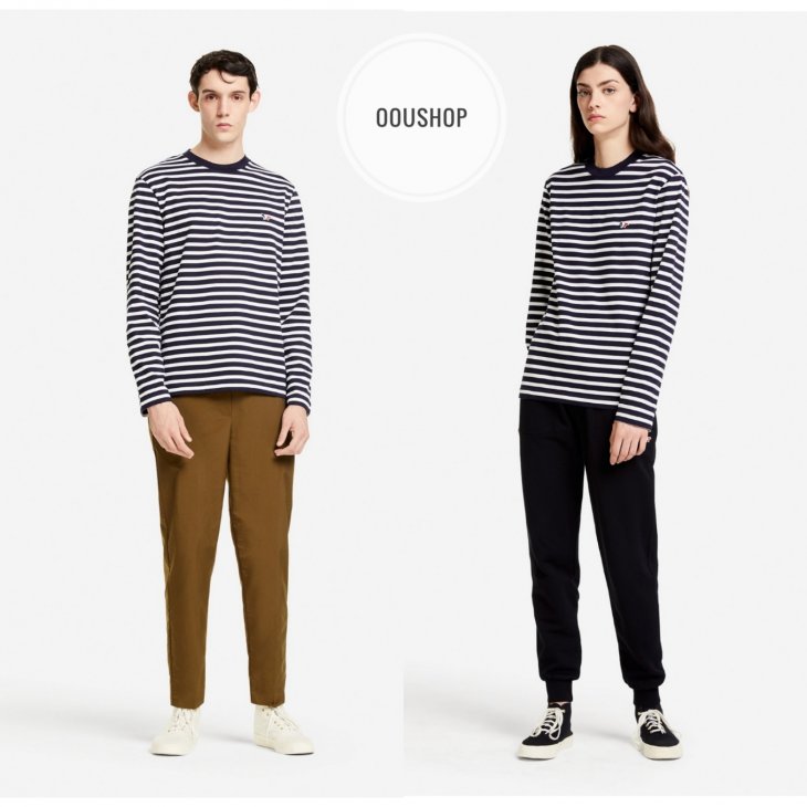 MAISON KITSUNE TRICOLOR FOX PATCH CLASSIC MARIN TEE-SHIRT