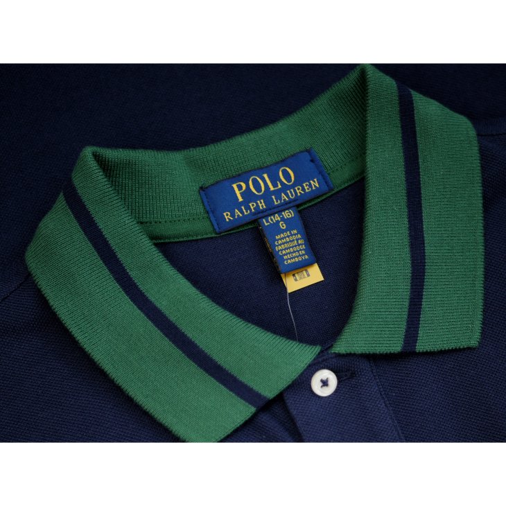 POLO RALPH LAUREN BOYS POLO BEAR COTTON MESH POLO SHIRT