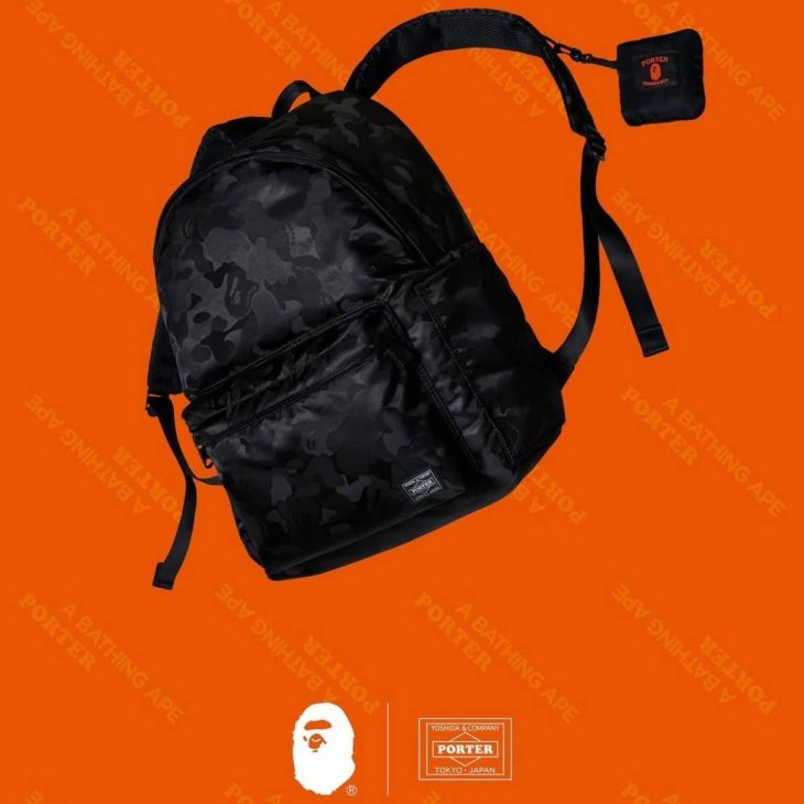 A BATHING APE x PORTER DAYPACK BAG