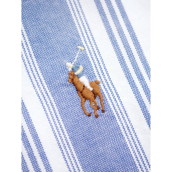 POLO RALPH LAUREN CLASSIC FIT STRIPED OXFORD CAMP SHIRT
