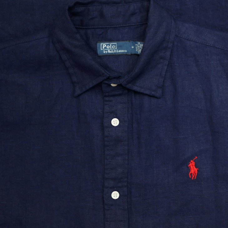 POLO RALPH LAUREN LINEN SHORT SLEEVE SHIRTDRESS