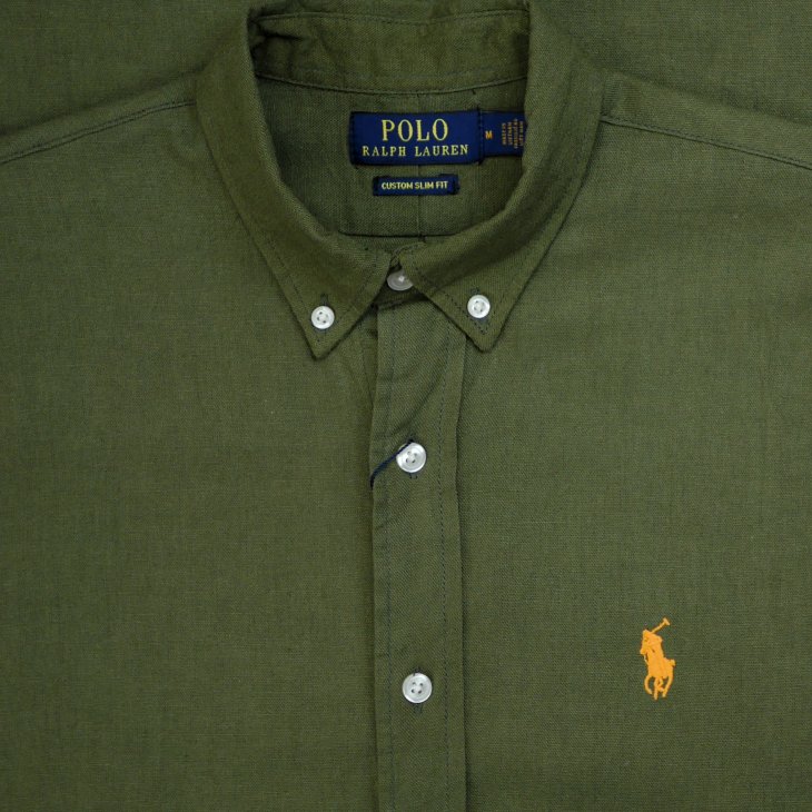 POLO RALPH LAUREN CUSTOM SLIM FIT LINEN SHIRT