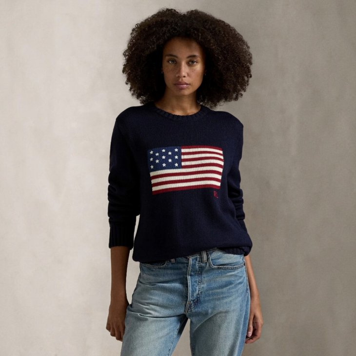 POLO RALPH LAUREN THE ICONIC FLAG SWEATER