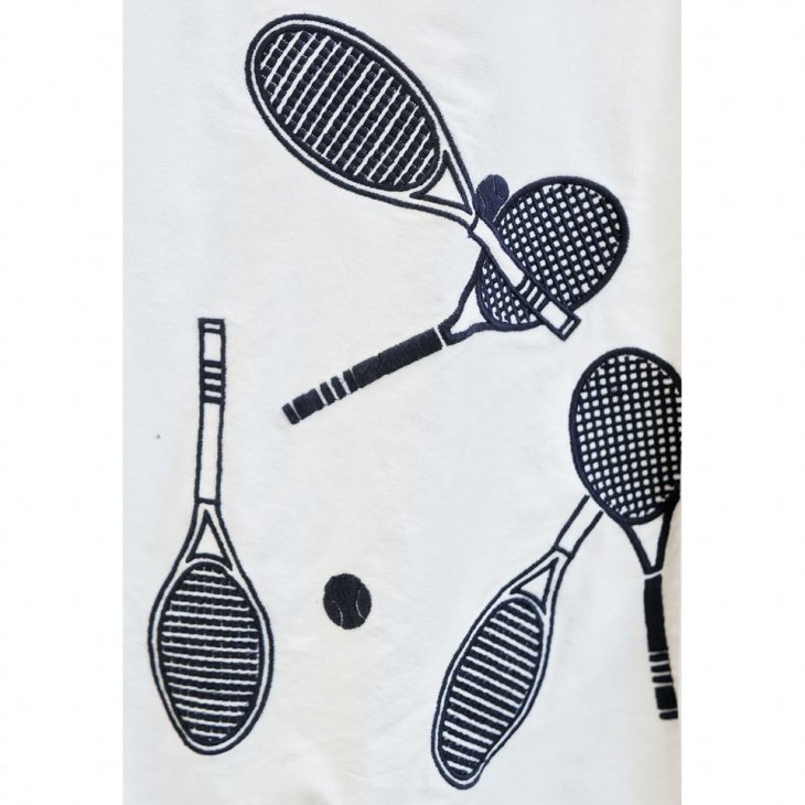 TENNIS RACKET EMBROIDERED OXFORD SHIRT