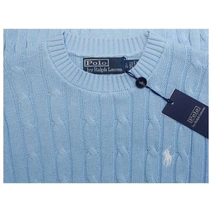 POLO RALPH LAUREN WOMEN COTTON CABLE SHORT SLEEVE JUMPER