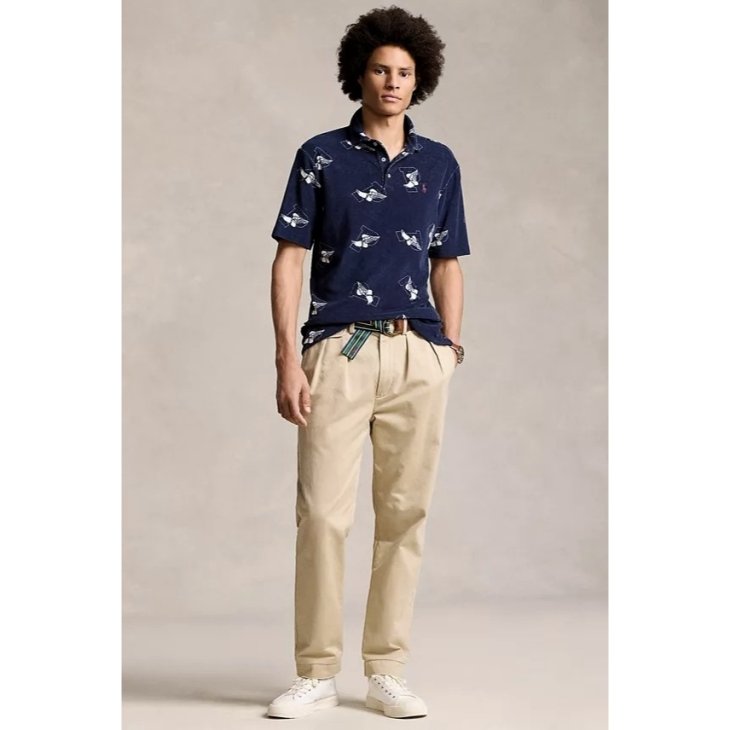 POLO RALPH LAUREN CLASSIC FIT P-WING TERRY POLO SHIRT
