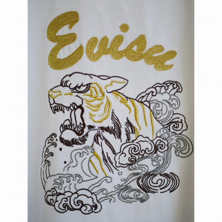 EVISU Tiger Graphic Embroidered T-shirt