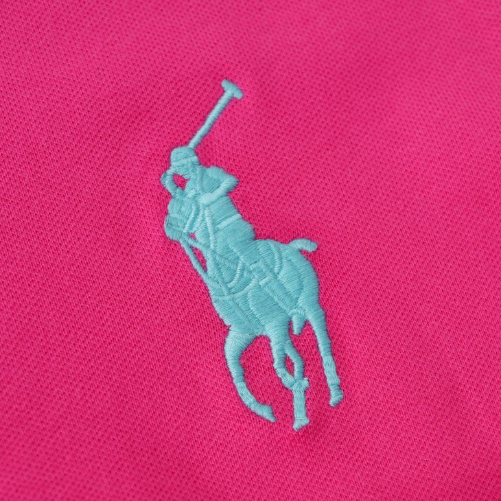 POLO RALPH LAUREN GIRLS BIG PONY COTTON MESH POLO DRESS