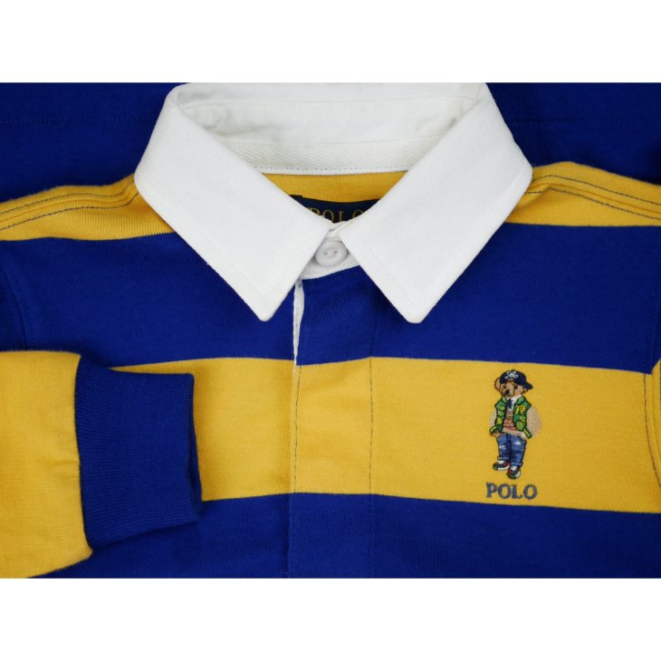POLO RALPH LAUREN KIDS POLO BEAR COTTON JERSEY RUGBY SHIRT