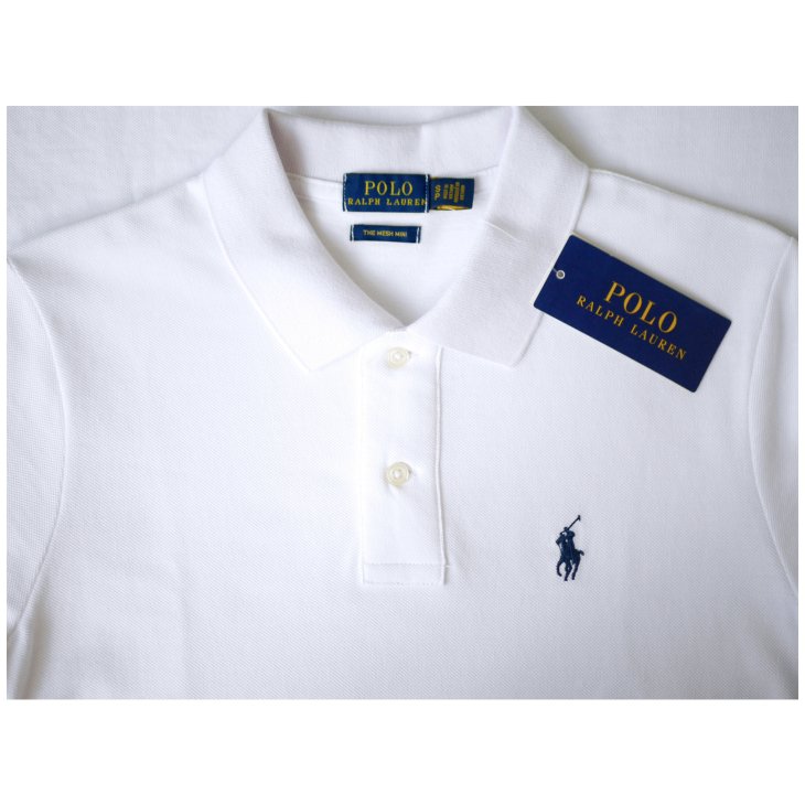 POLO RALPH LAUREN COTTON MESH POLO DRESS