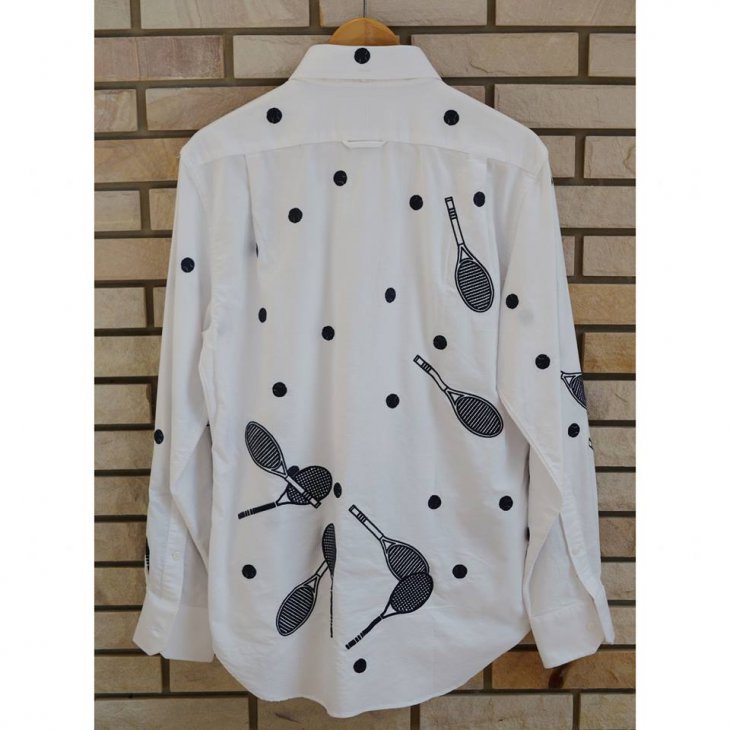 TENNIS RACKET EMBROIDERED OXFORD SHIRT