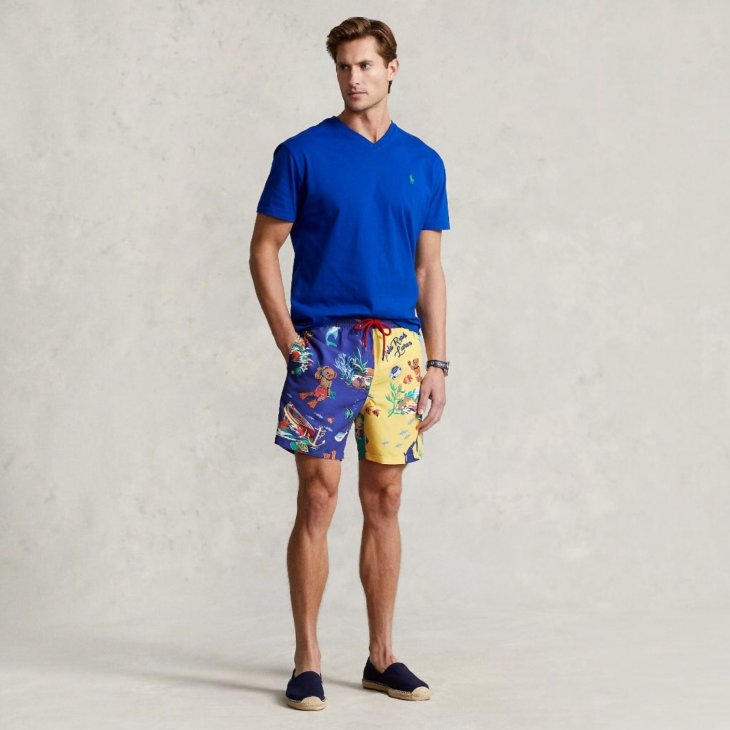 POLO RALPH LAUREN 14.6-CM TRAVELLER BEAR SWIMMING TRUNK