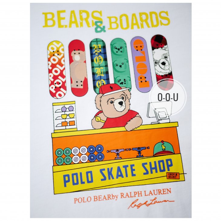 POLO RALPH LAUREN POLO BEAR BOYS COTTON JERSEY T-SHIRT