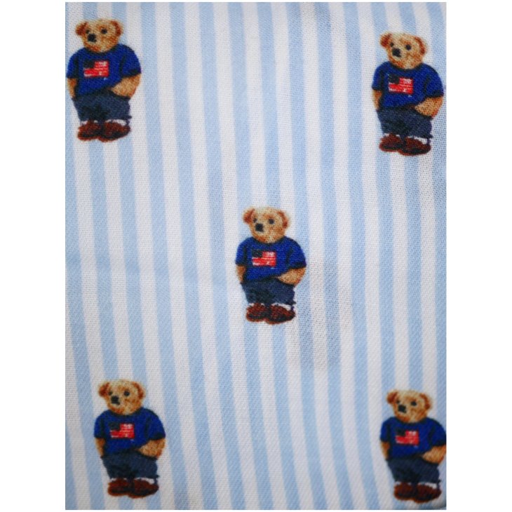 POLO RALPH LAUREN BOYS POLO BEAR FLANNEL ROBE