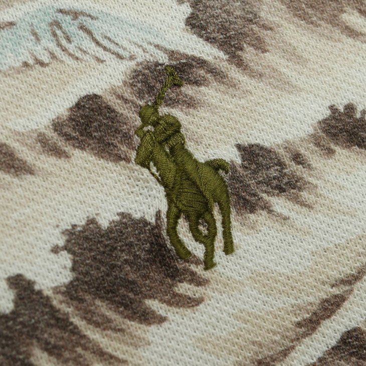 POLO RALPH LAUREN CLASSIC FIT BEACH-PRINT MESH POLO SHIRT