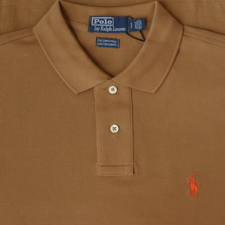 POLO RALPH LAUREN THE EARTH CUSTOM SLIM FIT POLO SHIRT