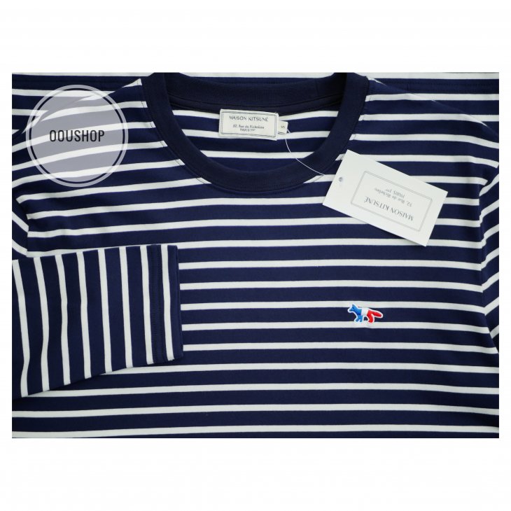 MAISON KITSUNE TRICOLOR FOX PATCH CLASSIC MARIN TEE-SHIRT