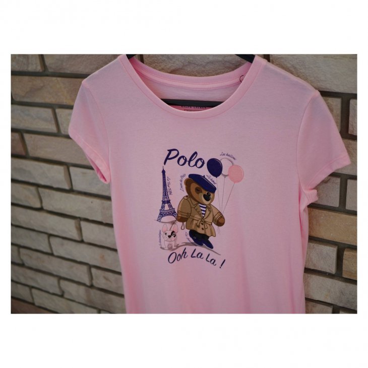 POLO RALPH LAUREN BEAR GIRLS COTTON TEE