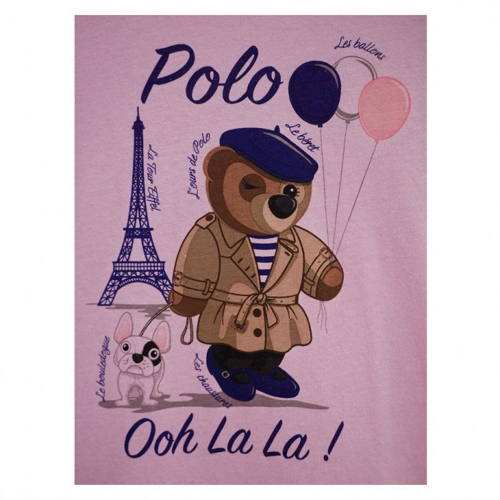 POLO RALPH LAUREN BEAR GIRLS COTTON TEE