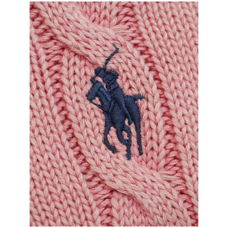 POLO RALPH LAUREN WOMEN CABLE KNIT POLO SHIRT
