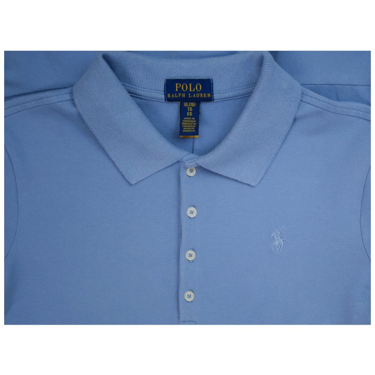 POLO RALPH LAUREN GIRLS STRETCH MESH POLO DRESS