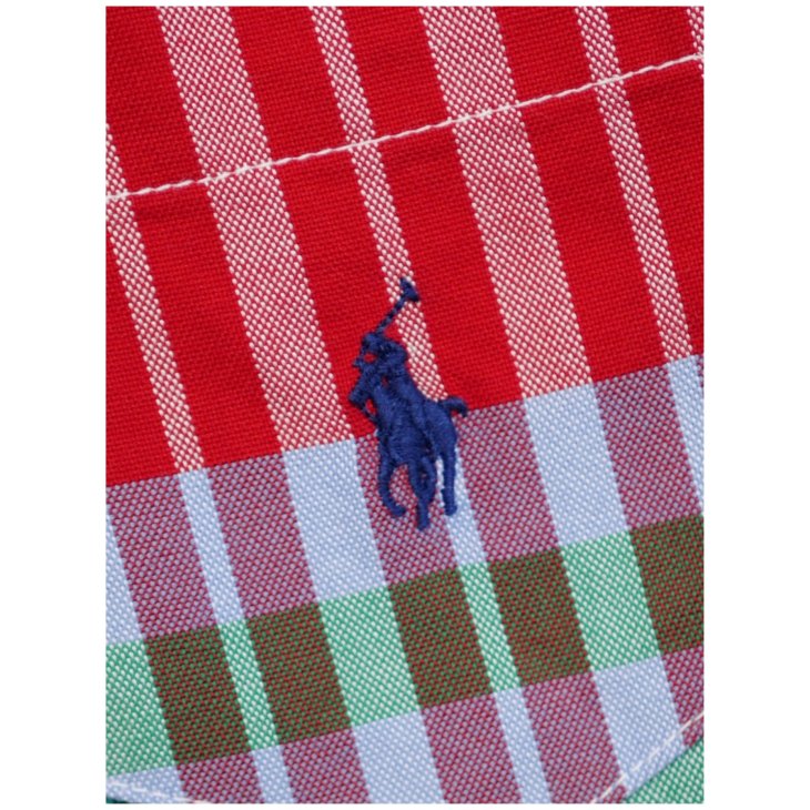 POLO RALPH LAUREN BOYS PLAID COTTON OXFORD FUN SHIRT