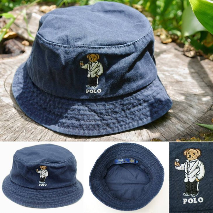 POLO RALPH LAUREN BEAR BUCKET HAT