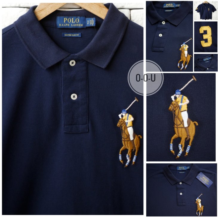POLO RALPH LAUREN CUSTOM SLIM FIT BIG PONY POLO SHIRT
