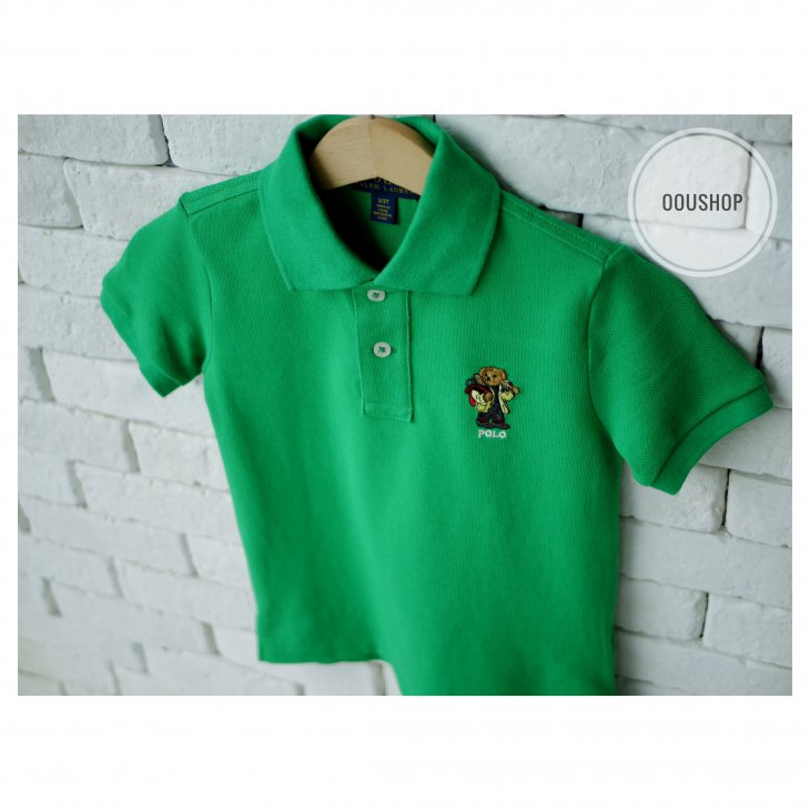 POLO RALPH LAUREN POLO BEAR KIDS COTTON MESH POLO