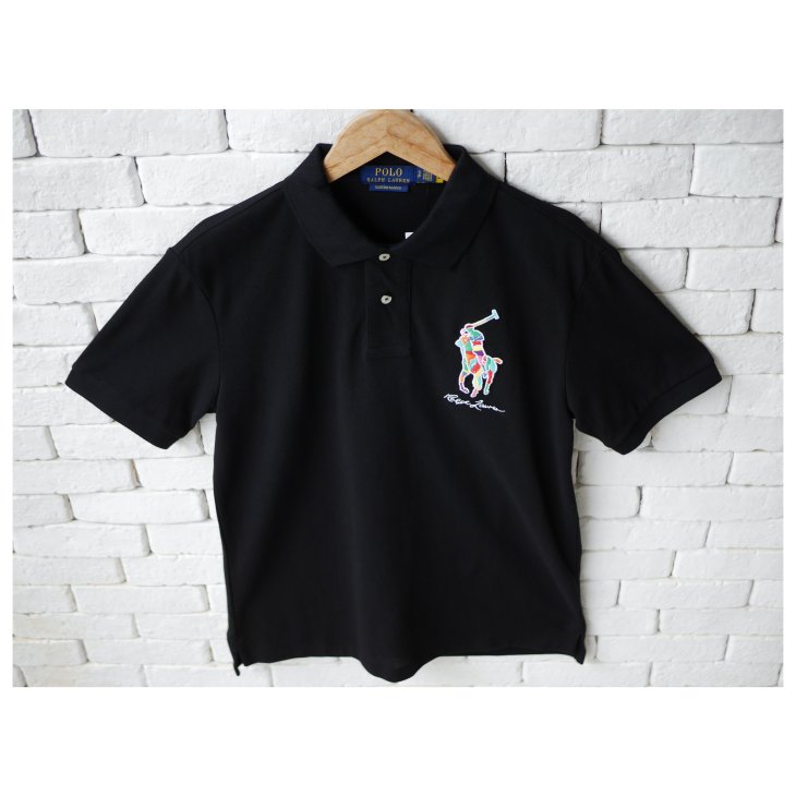 POLO RALPH LAUREN CUSTOM SLIM FIT BIG PONY MESH POLO SHIRT