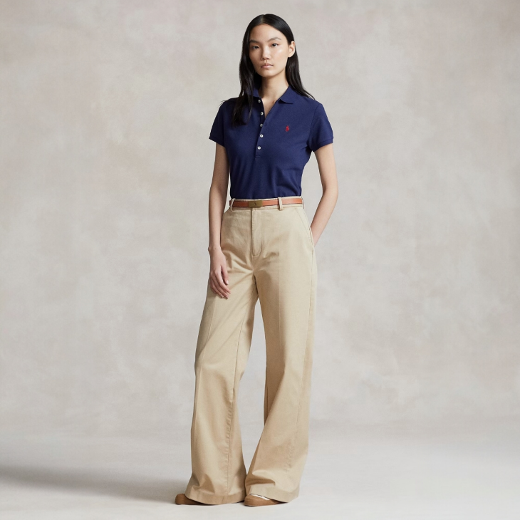 POLO RALPH LAUREN WOMEN SLIM FIT STRETCH POLO SHIRT