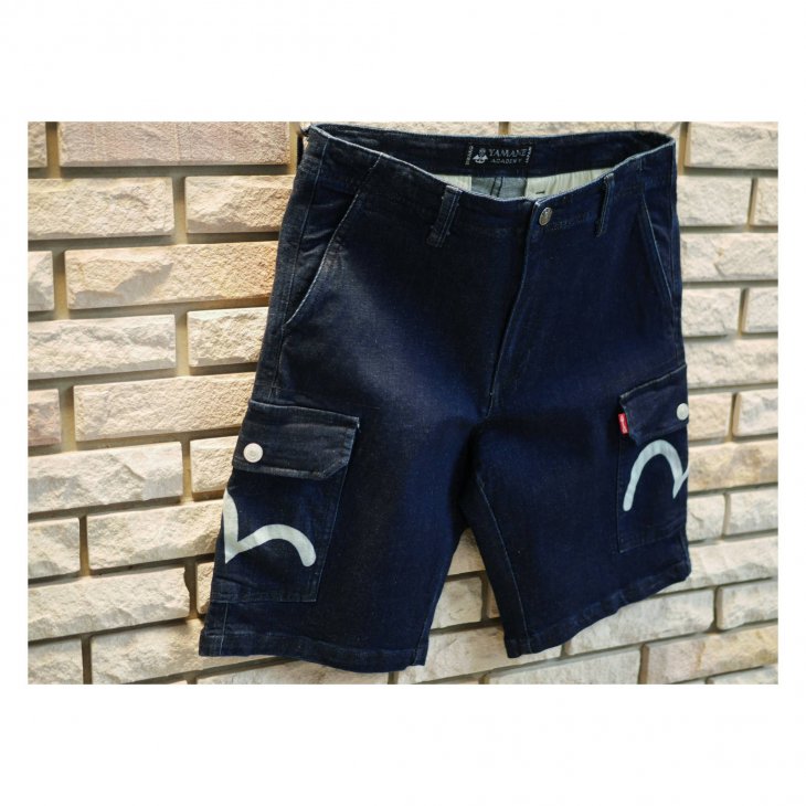 EVISU YAMANE DENIM SWEAT SHORT