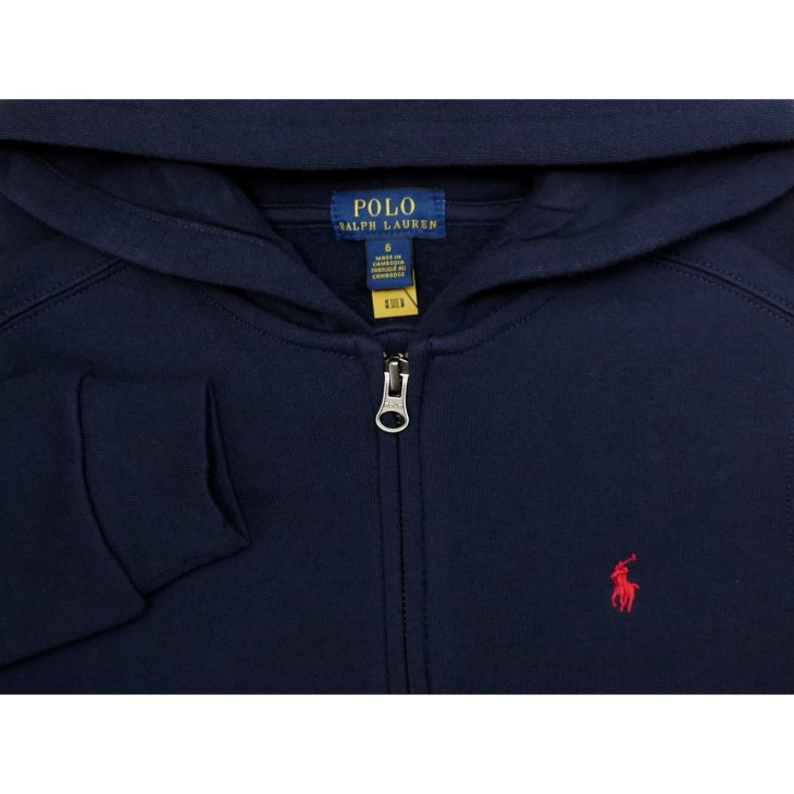 POLO RALPH LAUREN KIDS COTTON-BLEND-FLEECE HOODIE